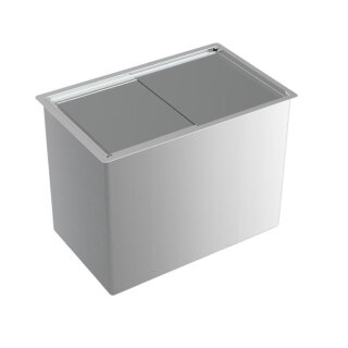 Combisteel Einbau-Eisbehälter mit Schiebedeckel aus Edelstahl