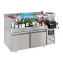 Kühltisch 2 Türen Mit Cocktail-Bar-Station