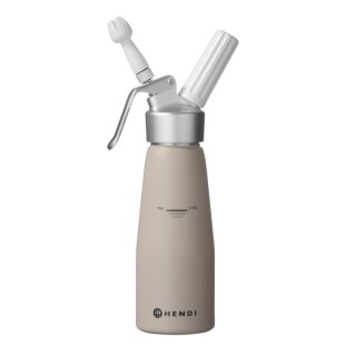 Hendi Sahnespender mit 0,5 Liter in taupe und ø80mm
