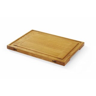 Servierbrett aus Eichenholz, HENDI, 370x270x(H)20mm