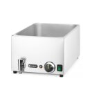 Set: Bain-Marie HENDI Ranger mit Ablasshahn + 3x GN 1/3 Behälter mit Deckel, HENDI, GN 1/1, 230V/1000W, 604x332x(H)242mm