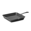 Gusseisen-Grillpfanne, HENDI, Schwarz, 265x265x(H)50mm