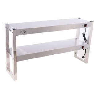 Combisteel Wärmebrücke mit 2 Ebenen und Halogen beheizt 1200x300x650mm
