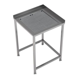 Combisteel Arbeitstisch mit Tropfeinsatz und Aufkantung  650x650x900mm