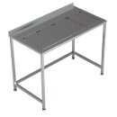 Combisteel Arbeitstisch 1200x650x900mm mit Tropfeinsatz...