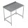Combisteel Arbeitstisch 100x65 cm – Edelstahl, mit Abtropfblech, offen