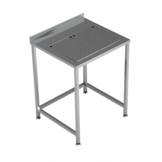 Combisteel Arbeitstisch integrierter Tropfeinsatz Edelstahl 700x650x900mm