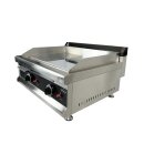 Tisch-Grillplatte für Gas mit glatter Grillfläche 800 x 575 x 365 mm