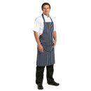Whites Latzschürze mit Tasche blau-weiß gestreift
