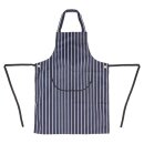 Whites Latzschürze mit Tasche blau-weiß gestreift