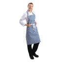 Whites Latzschürze blau-weiß kariert