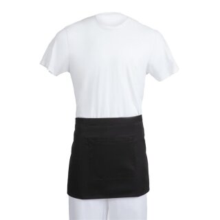 Whites kurze Bistroschürze schwarz