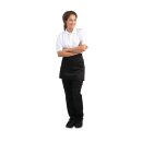 Whites kurze Bistroschürze schwarz