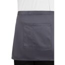 Whites kurze Bistroschürze grau