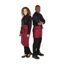Whites kurze Bistroschürze bordeaux
