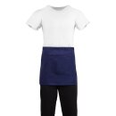 Whites kurze Bistroschürze marineblau