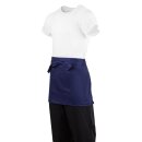 Whites kurze Bistroschürze marineblau