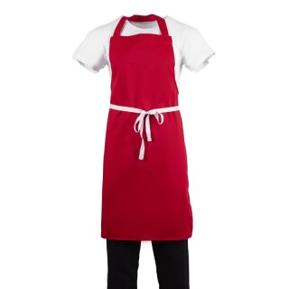 Whites Latzschürze rot