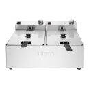 Buffalo Doppel Tank Doppelkorb 2x5Ltr Aufsatzfritteuse 2x2.8kW