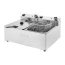 Buffalo Doppel Tank Doppelkorb 2x5Ltr Aufsatzfritteuse 2x2.8kW