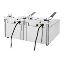 Buffalo Doppel Tank Doppelkorb 2x5Ltr Aufsatzfritteuse 2x2.8kW