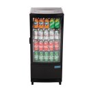 Polar C-Serie Energieeffizienter Kühlschrank mit gebogener Tür Schwarz 86Ltr