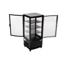 Polar C-Serie Energieeffizienter Kühlschrank mit gebogener Tür Schwarz 86Ltr