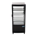 Polar C-Serie Energieeffizienter Kühlschrank mit gebogener Tür Schwarz 86Ltr
