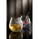 Utopia Hayworth Stiellose Gin-Gläser mit Goldrand...