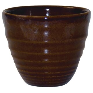 Churchill ¿Bit on the Side¿-Becher, braun, gerippter Chip, 284 ml, (12 Stück)