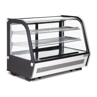 Polar G-Serie Energieeffizienter Tischplatten-Kühlvitrine Schwarz 160Ltr