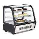 Polar G-Serie Energieeffizienter Tischplatten-Kühlschrank für Lebensmittel-Schwarz 120Ltr