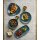 Churchill Stonecast Java Blue Lotus-Platten, 228 mm, (12 Stück)