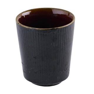 Churchill Tokyo, schwarze Tassen ohne Henkel, 354 ml, (12 Stück)