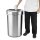 Bolero D Form Gebürsteter Stahl Mülleimer mit offenem Deckel 86Ltr