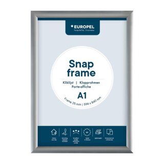 Europel Klapprahmen A1 25mm silber