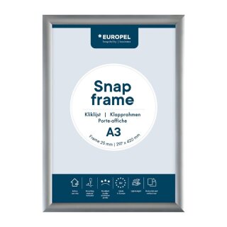 Europel Klapprahmen A3 25mm silber