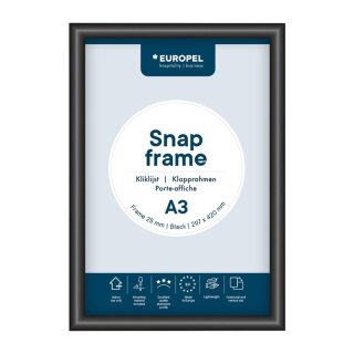 Europel Klapprahmen A3 25mm schwarz