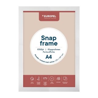 Europel Klapprahmen A4 25mm matt weiß