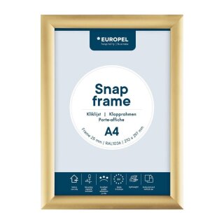 Europel Klapprahmen A4 25mm gold