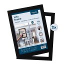 Europel Info-Rahmen / Selbstklebend Set 2 Stück A5 schwarz
