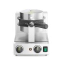 Hendi Bubble Waffeleisen drehbar - Edelstahl, Timer, 1,5 kW