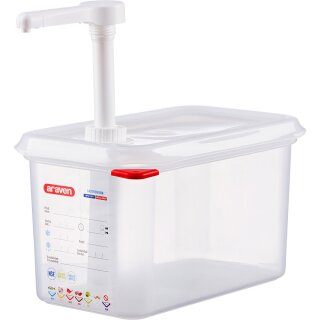 Saucenspender/Pumpspender, GN 1/4, Inhalt 4,3 Liter