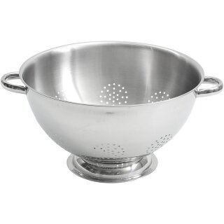 Stalgast rundes Edelstahl Sieb 37,5cm - Griffe - Abtropfsieb für Küche  - matt