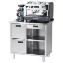 Arbeitstisch für Kaffeemaschine, mit Aufkantung,...