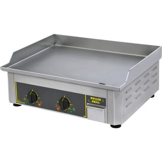 ROLLER GRILL Elektro-Griddleplatte, Edelstahl-Grillfläche, zwei Heizzonen, Abmessung 600x450x190 mm (BxTxH), 3,5 kW