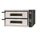Pizzaofen mit zwei Kammern, 9,6 kW, 950x840x540 mm (BxTxH)