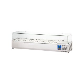 STARLINE Kühlaufsatzvitrine, 7x GN 1/3, 1600x395x440 mm (BxTxH)