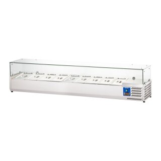 STARLINE Kühlaufsatzvitrine, 9x GN 1/3, 2000x395x440 mm (BxTxH)