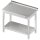 Arbeitstisch mit Grundboden, 400x700x850 mm, mit Aufkantung, verschweißt